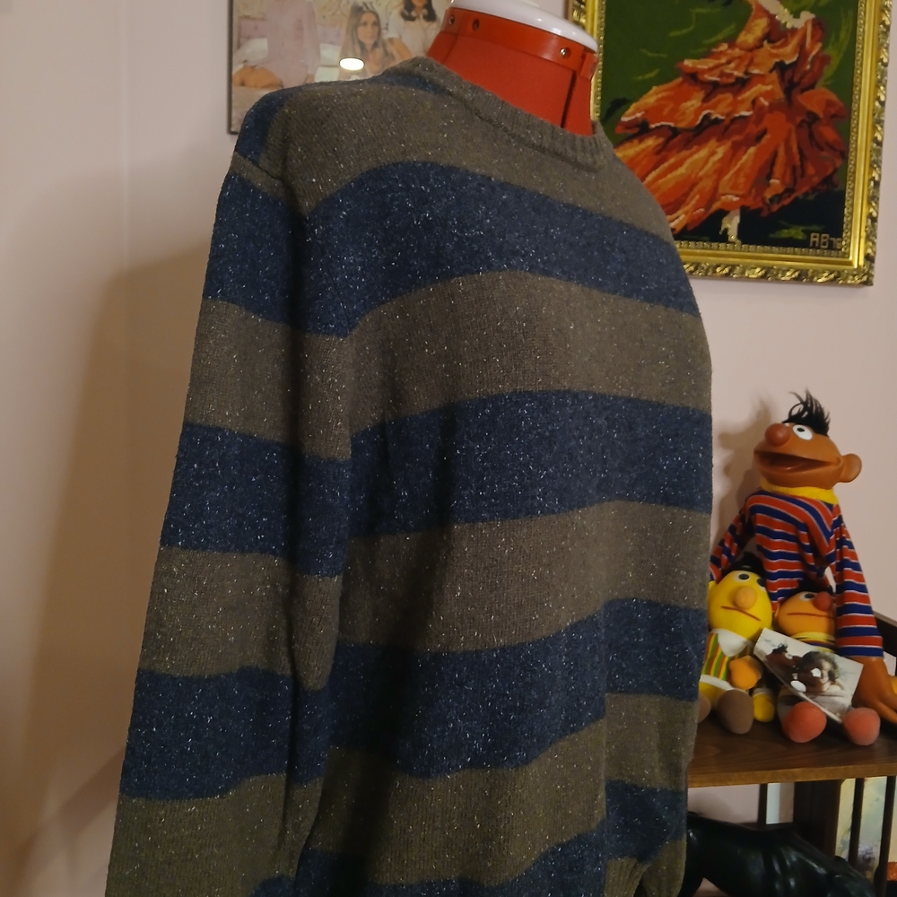 Dockers Men's Crewneck Sweater - Navy and Olive